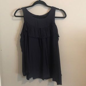 Anthropologie shoulderless long sleeve top